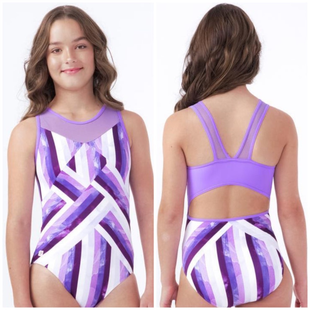 Sylvia P NEW Hypnotic Gymnastics Leotard NWT AS Adult Small Leo